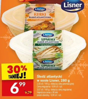 Śledź atlantycki w sosie Lisner, 280 g promocja w Twój Market