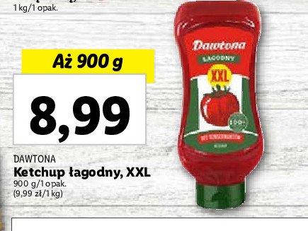 Ketchup łagodny Dawtona promocja