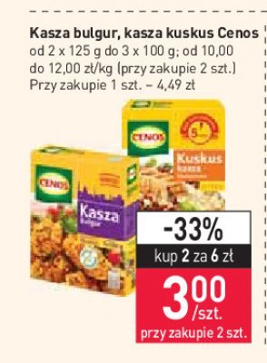 Kasza bulgur Cenos promocja