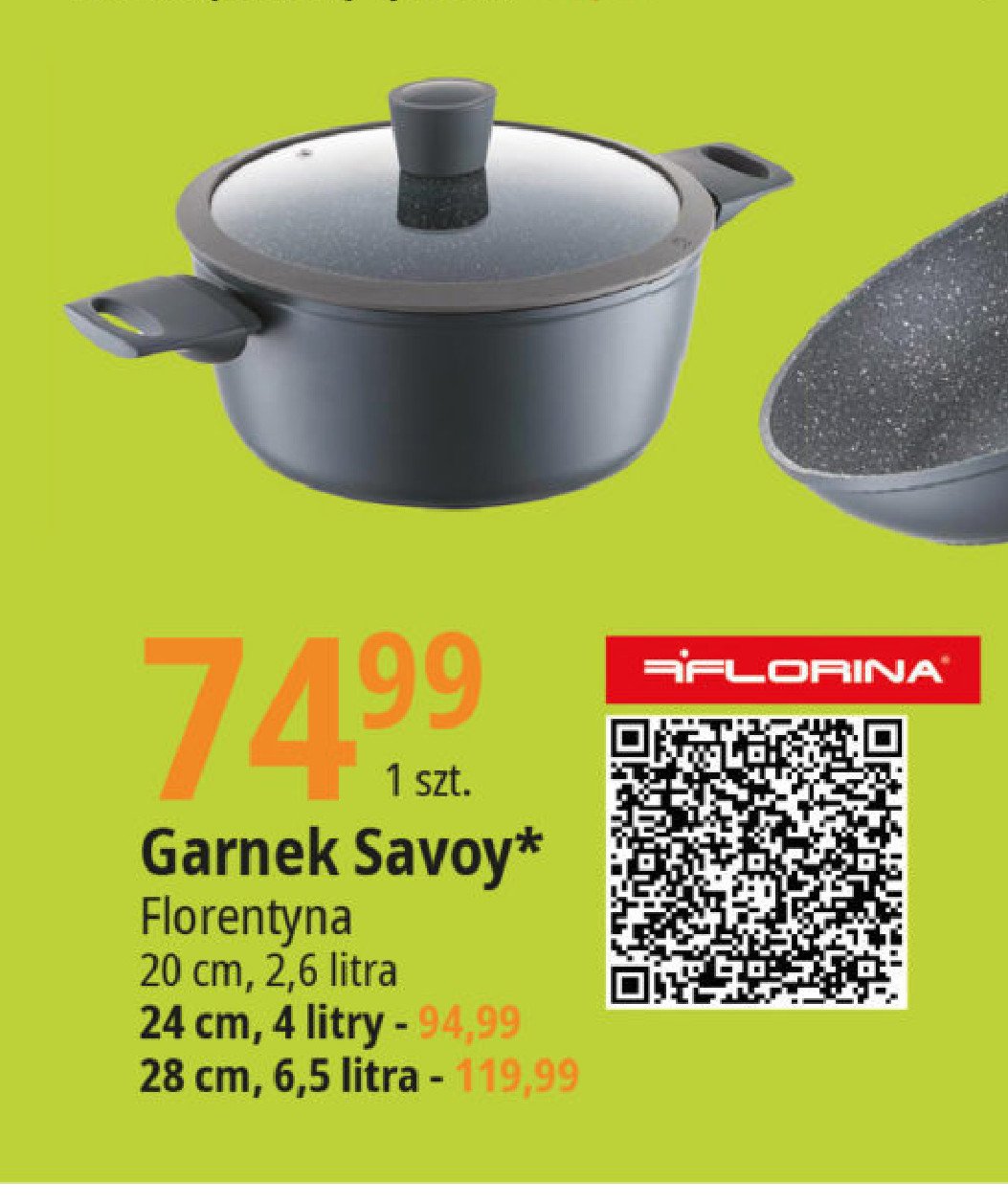 Garnek savoy 20 cm Florina (florentyna) promocja