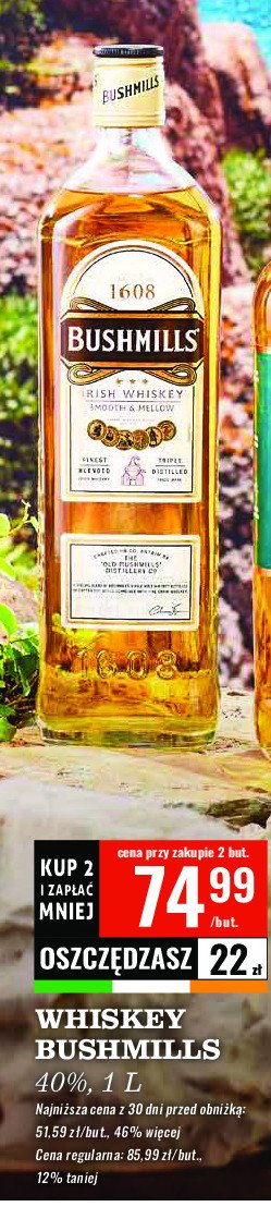 Whiskey Bushmills original promocja w Biedronka
