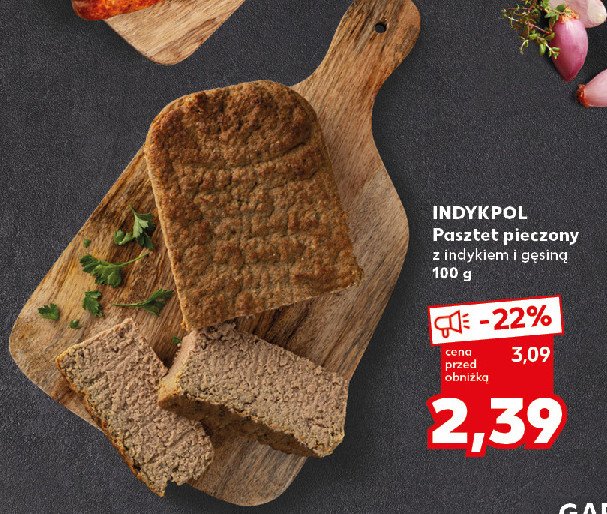 Pasztet pieczony z indykiem i gęsiną Indykpol promocja w Kaufland