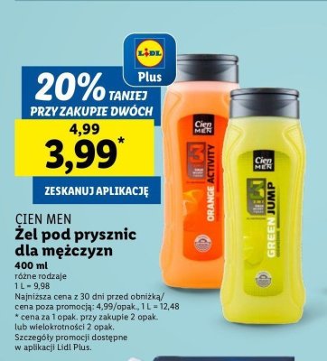 呕el pod prysznic orange activity Cien men promocja