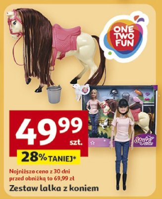 Zestaw lalka z koniem promocja w Auchan