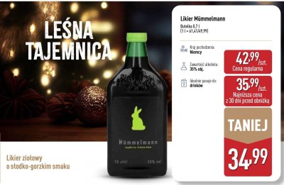 Likier Mümmelmann promocja w Aldi