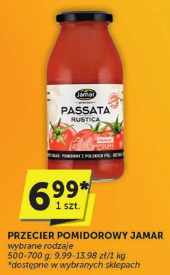 Przecier pomidorowy PASSATA PULPA JAMAR promocja w Groszek