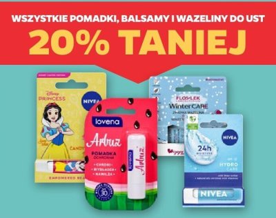 Wszystkie pomadki, balsamy i wazeliny do ust  promocja w Netto