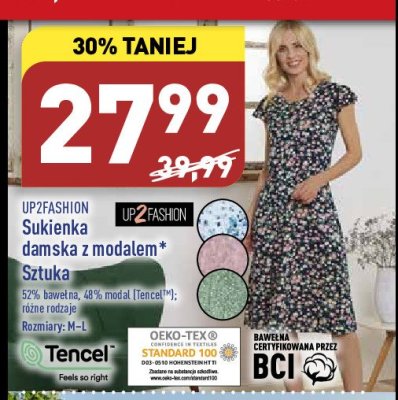 Sukienka damska z modalem m-l Up2fashion promocja