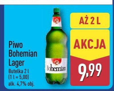 Piwo Bohemian Lager promocja w Aldi