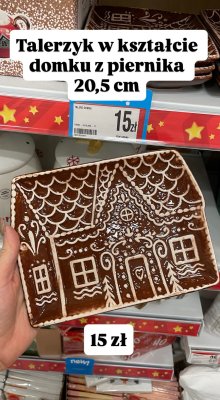 Talerzyk w kształcie domku z piernika promocja w Dealz