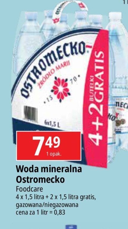 Woda niegazowana Ostromecko promocja