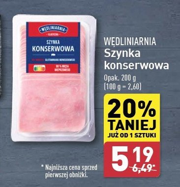 Szynka konserwowa Wędliniarnia classic promocja