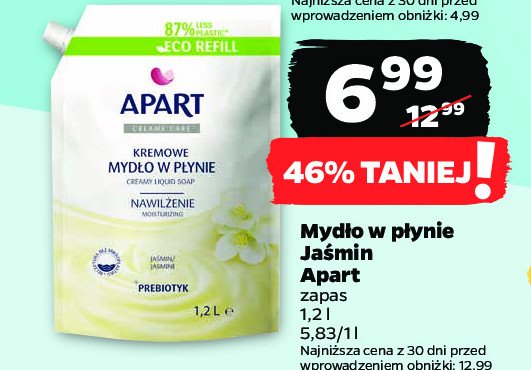Mydło w płynie jaśmin zapas APART CREMY CARE Apart natural promocja