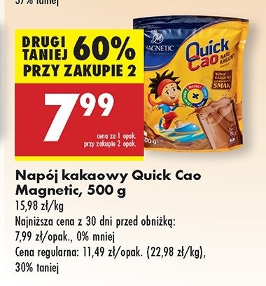 Napój kakaowy Magnetic promocja w Biedronka