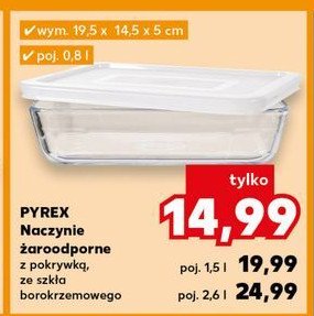 Naczynie prostokątne z pokrywką 1.5 l Pyrex promocja