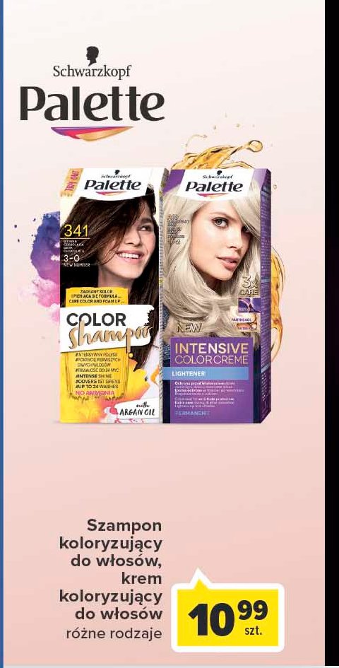 Farba do włosów intensive lightener Palette intensive color creme promocja