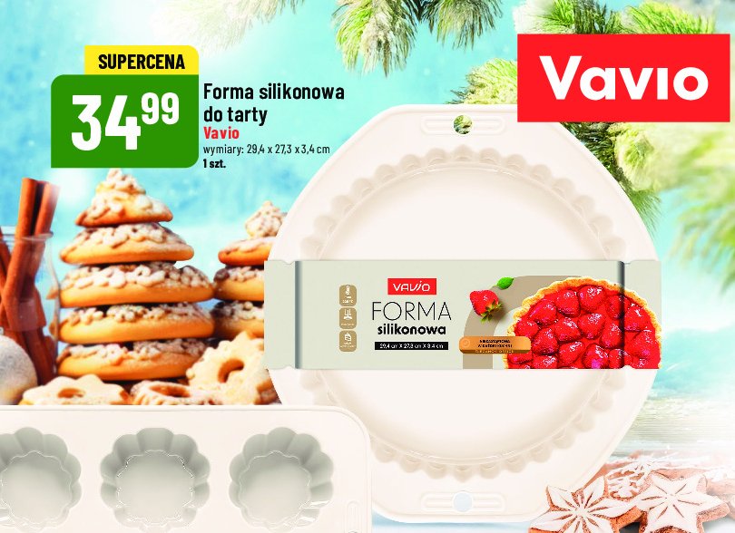 Forma silikonowa do tarty Vavio promocja w POLOmarket