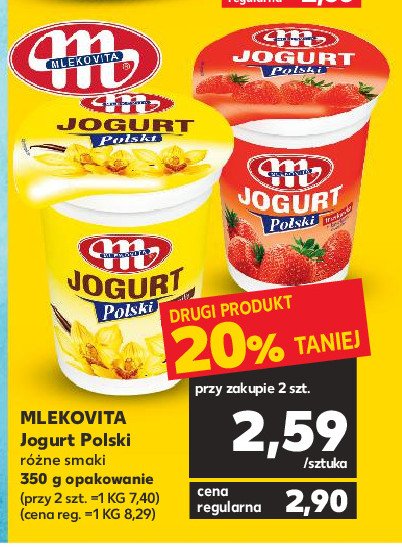 Jogurt waniliowy Mlekovita jogurt polski promocja
