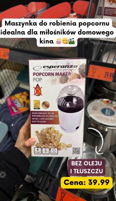 Maszynka do robienia popcornu promocja w Kaufland