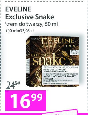 Krem-koncentrat modelujący kontur twarzy 50+ Eveline korean exclusive snake promocja