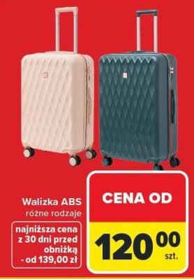 Walizka ABS różne rodzaje promocja w Carrefour