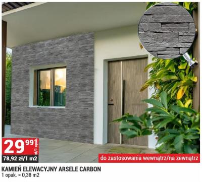 Kamień elewacyjny ARSELE CARBON promocja w Merkury Market