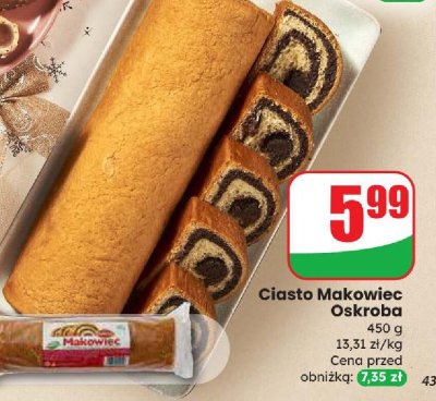 Ciasto Makowiec  promocja w Dino