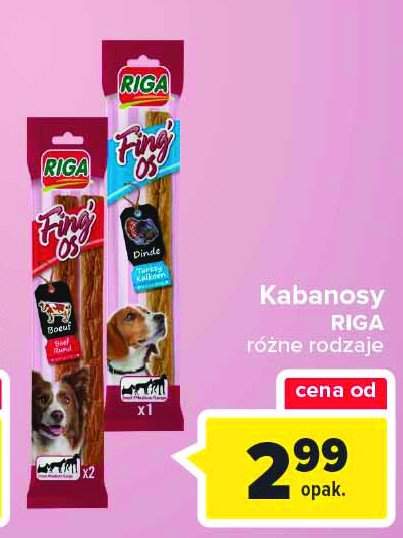 Kabanosy dla psa z indykiem RIGA promocja