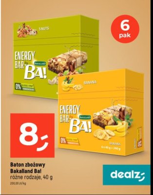 Baton z bananem i czekolada Bakalland ba! promocja
