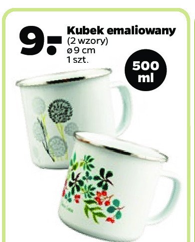 Kubek emaliowany 500 ml promocja