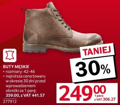 Buty męskie rozmiary: 42-46 promocja w Selgros