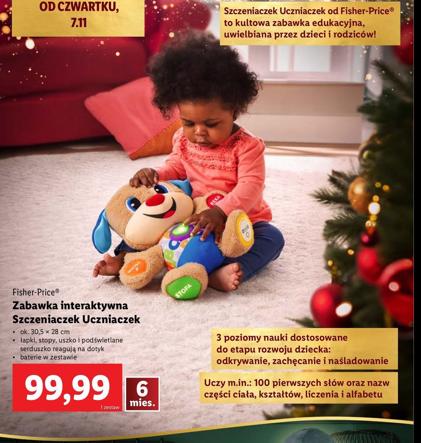 Szczeniaczek-uczniaczek Fisher-price promocja