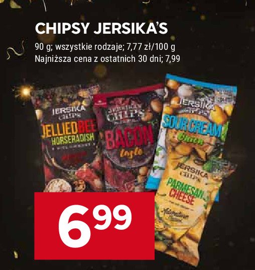 Chipsy parmesan cheese Jersika promocja