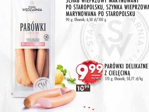 Parówki z cielęciną Stara wędzarnia promocja
