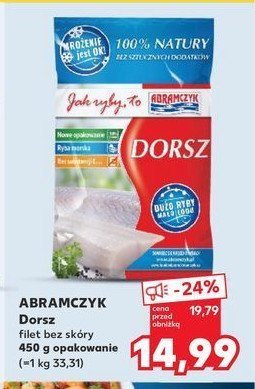 Dorsz filet bez sk贸ry Abramczyk promocja