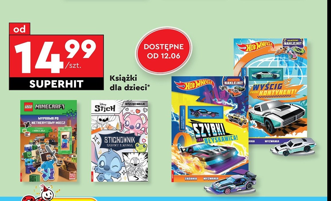 Wyścig przez kontynent Hot wheels promocja w Biedronka