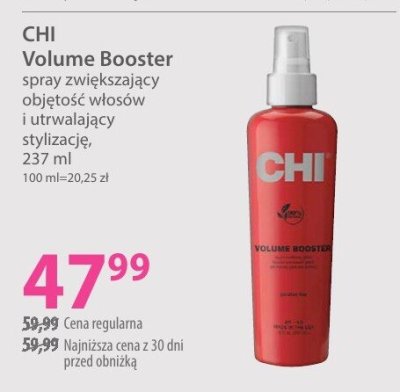 Spray CHI Volume Booster zwiększający objętość włosów i utrwalający stylizację promocja w Hebe