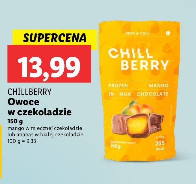 Mango w mlecznej czekoladzie Chill berry promocja