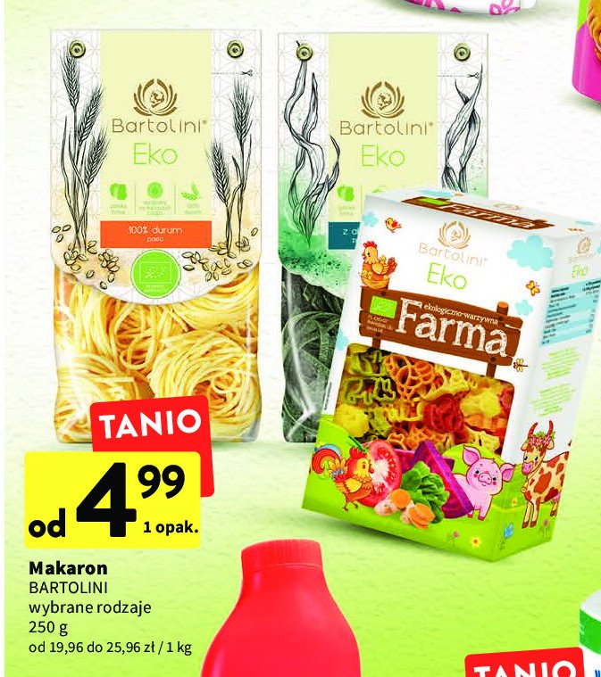 Makaron ekologiczny farma Bartolini eko promocja