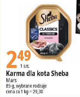 Karma dla kota z 艂ososiem Sheba classics promocja