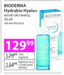 Serum do twarzy Bioderma hydrabio hyalu+ promocja