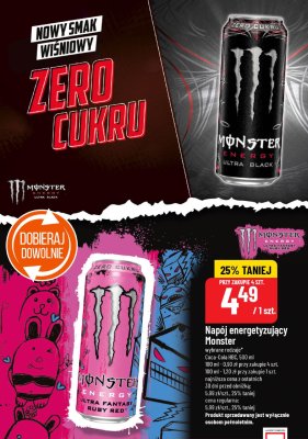 Napój energetyzujący Monster różne rodzaje promocja w POLOmarket