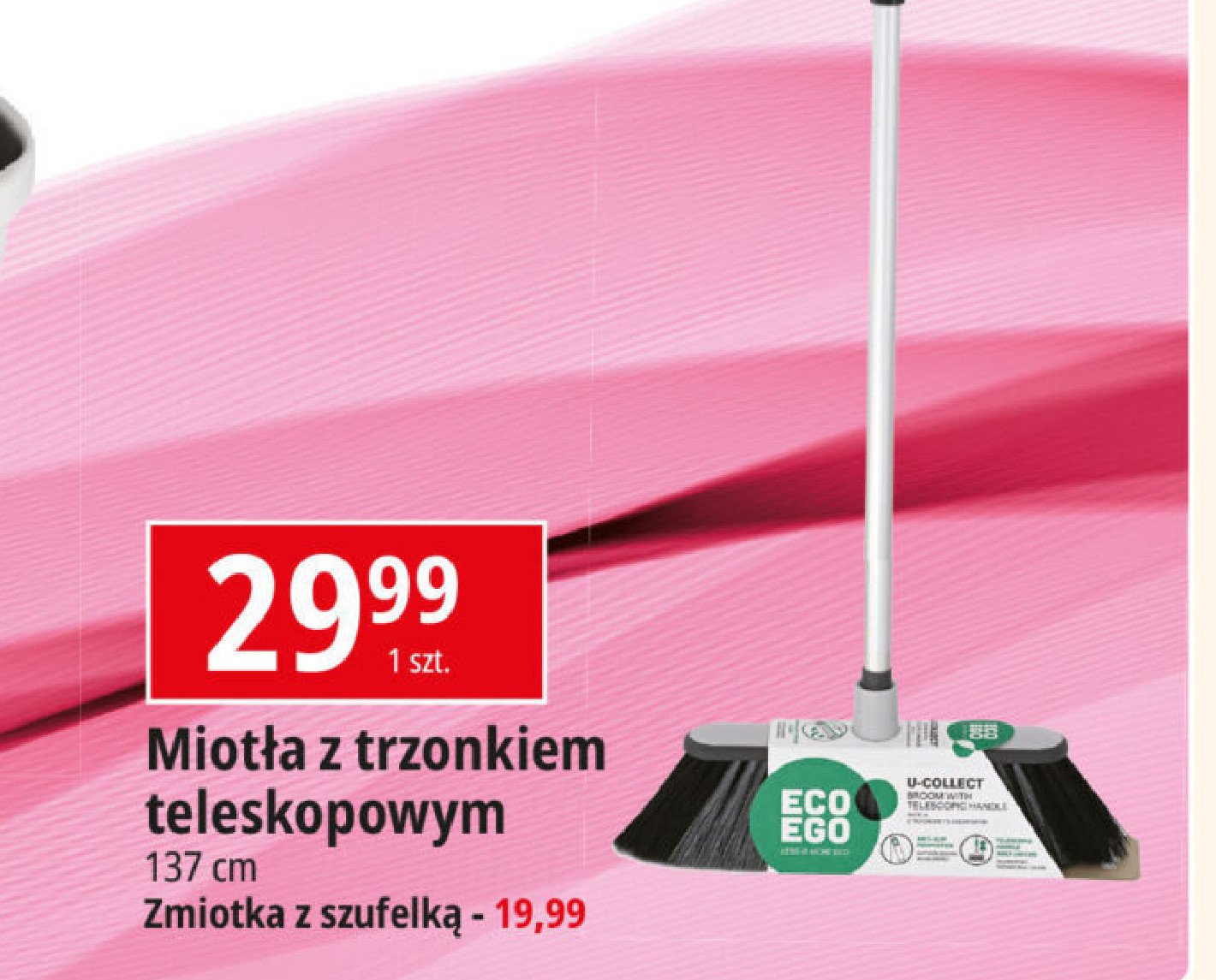 Zmiotka + szufelka York promocja w Leclerc