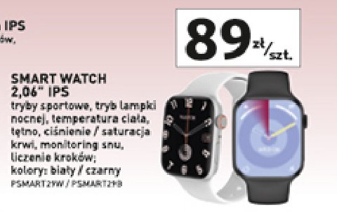 Smartwatch 2.06'' ips Platinet promocja w Auchan