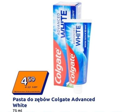Pasta do zębów Advanced White  promocja w Action