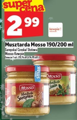 Musztarda Mosso 190/200ml promocja w TOPAZ