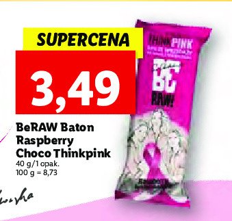Baton think pink Be raw! promocja