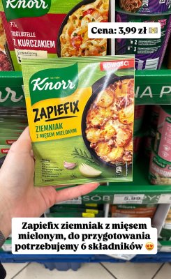 Zapiefix ziemniak z mięsem mielonym Knorr promocja w Dino