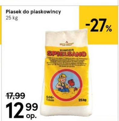 Piasek do piaskownicy promocja