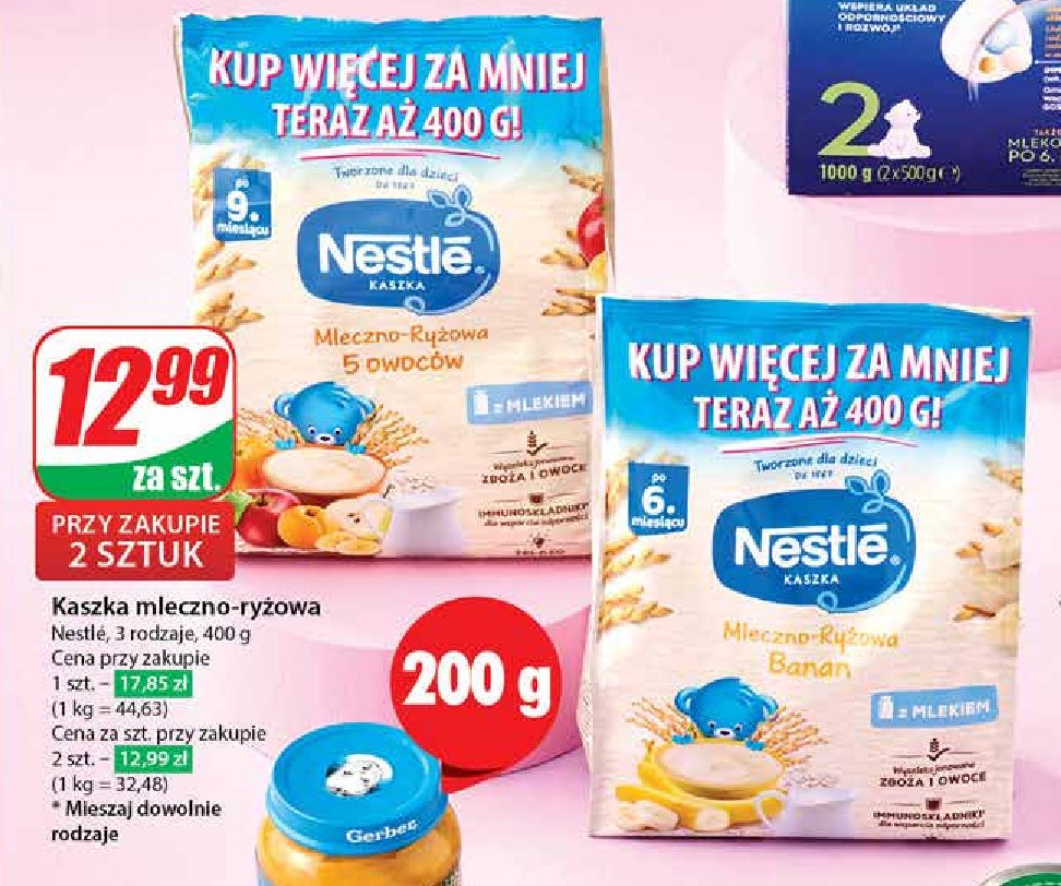 Kaszka mleczno-ryżowa 5 owoców Nestle kaszka promocja